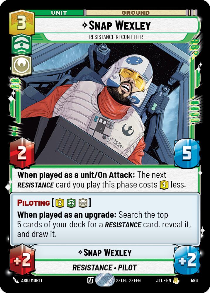 Snap Wexley - Resistance Recon Flier (596) (596) [Jump to Lightspeed] | Exor Games New Glasgow