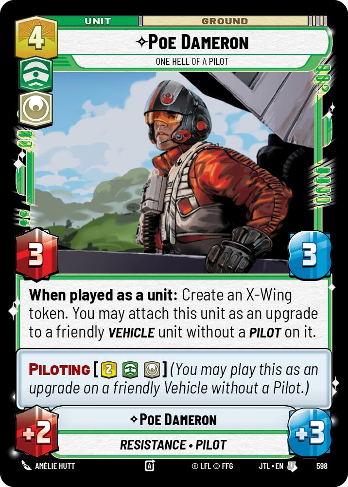 Poe Dameron - One Hell of a Pilot (598) (598) [Jump to Lightspeed] | Exor Games New Glasgow