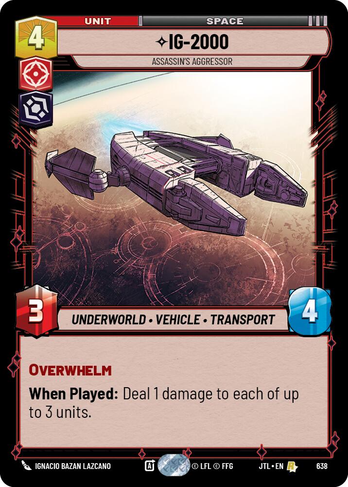 IG-2000 - Assassin's Aggressor (638) (638) [Jump to Lightspeed] | Exor Games New Glasgow