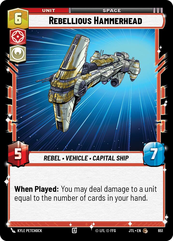 Rebellious Hammerhead (651) (651) [Jump to Lightspeed] | Exor Games New Glasgow