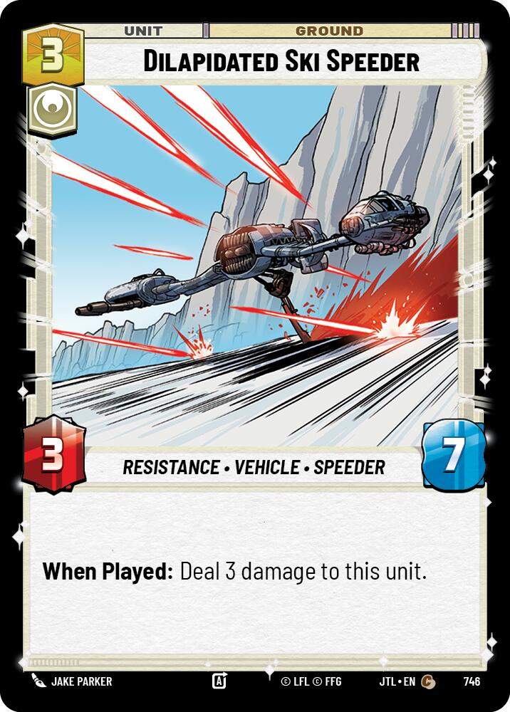 Dilapidated Ski Speeder (746) (746) [Jump to Lightspeed] | Exor Games New Glasgow