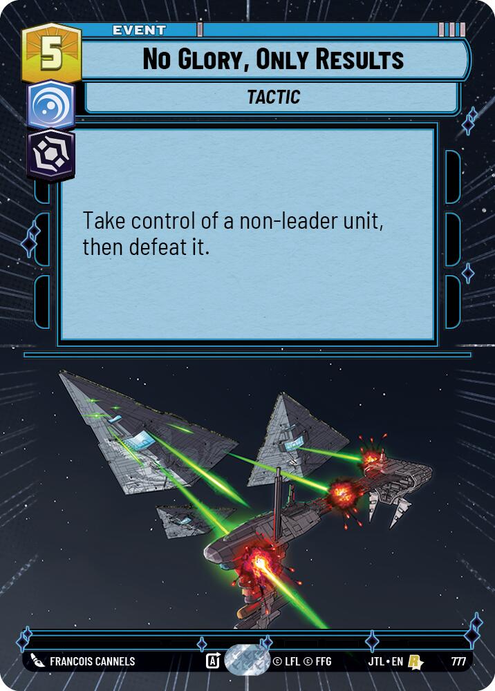 No Glory, Only Results (777) (Hyperspace Foil) (777) [Jump to Lightspeed] | Exor Games New Glasgow