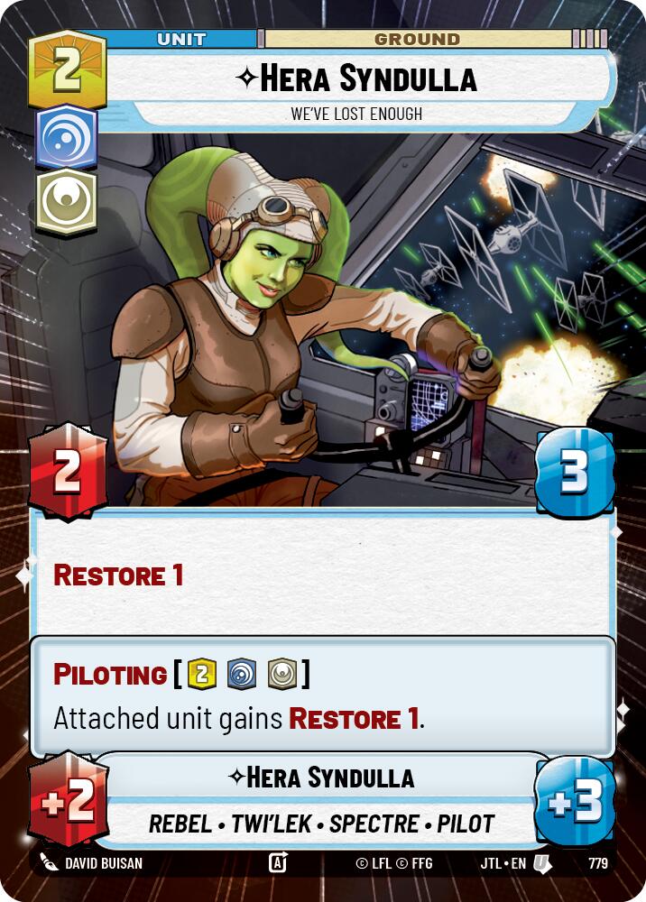 Hera Syndulla - We've Lost Enough (779) (Hyperspace Foil) (779) [Jump to Lightspeed] | Exor Games New Glasgow