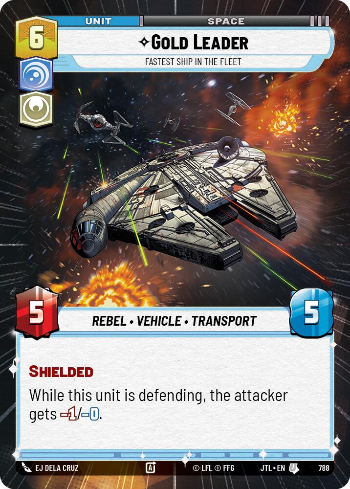 Gold Leader - Fastest Ship in the Fleet (788) (Hyperspace Foil) (788) [Jump to Lightspeed] | Exor Games New Glasgow