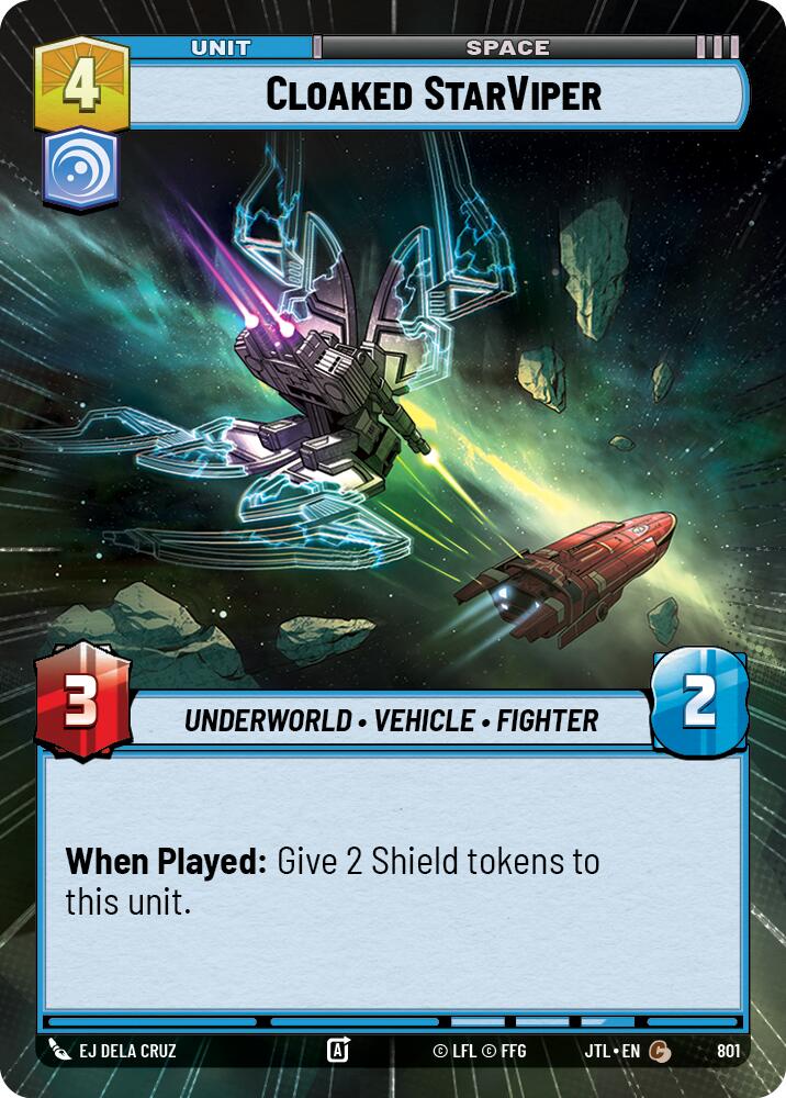 Cloaked StarViper (801) (Hyperspace Foil) (801) [Jump to Lightspeed] | Exor Games New Glasgow
