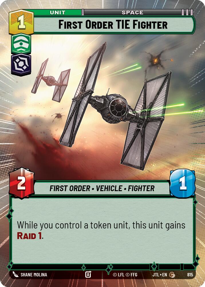 First Order TIE Fighter (815) (Hyperspace Foil) (815) [Jump to Lightspeed] | Exor Games New Glasgow
