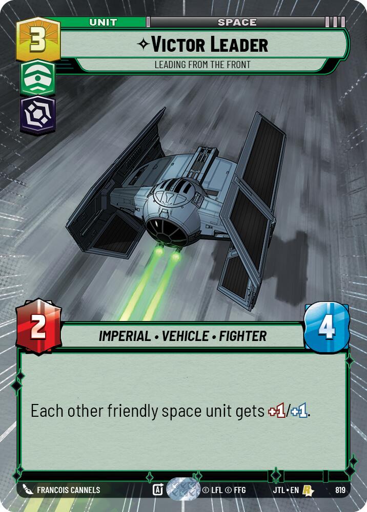 Victor Leader - Leading from the Front (819) (Hyperspace Foil) (819) [Jump to Lightspeed] | Exor Games New Glasgow