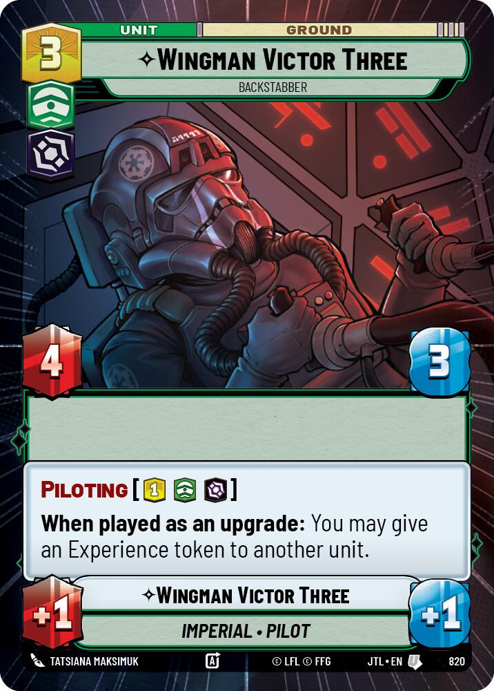 Wingman Victor Three - Backstabber (820) (Hyperspace Foil) (820) [Jump to Lightspeed] | Exor Games New Glasgow