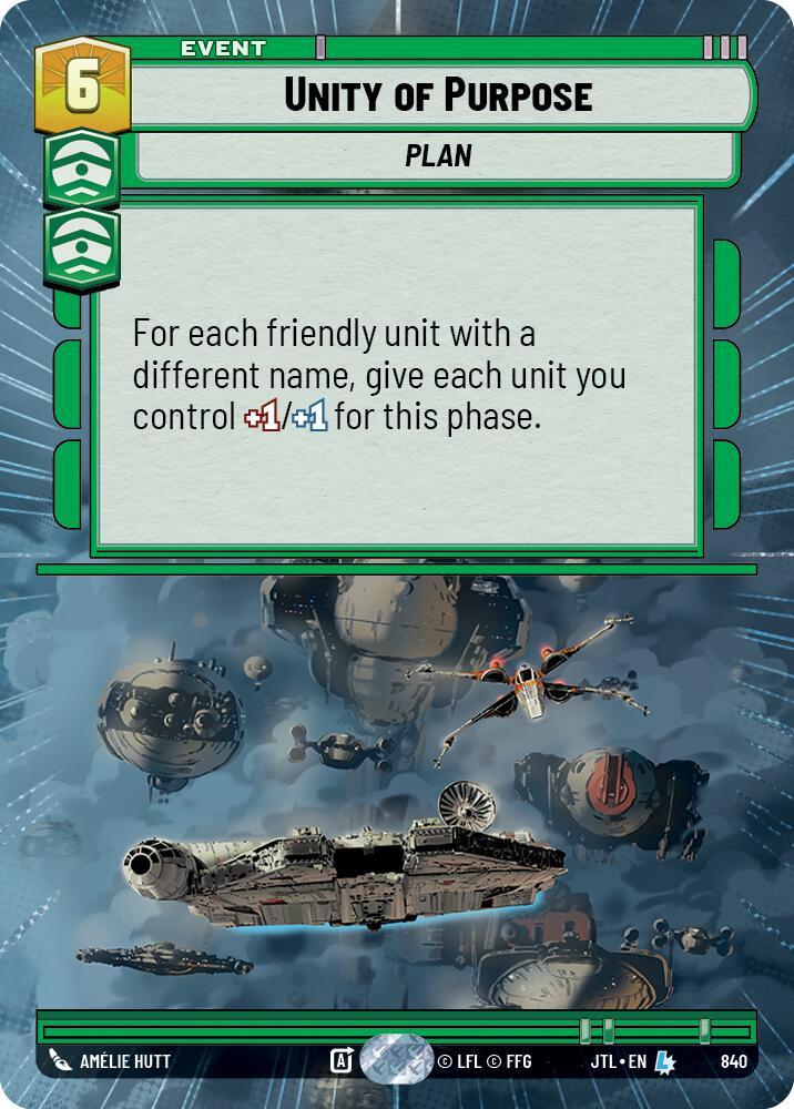 Unity of Purpose (840) (Hyperspace Foil) (840) [Jump to Lightspeed] | Exor Games New Glasgow