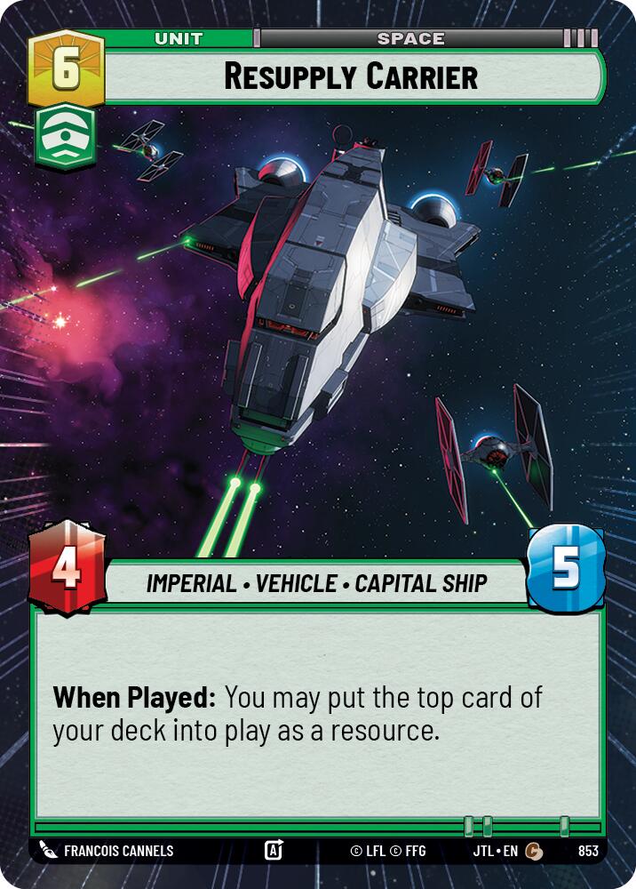 Resupply Carrier (853) (Hyperspace Foil) (853) [Jump to Lightspeed] | Exor Games New Glasgow