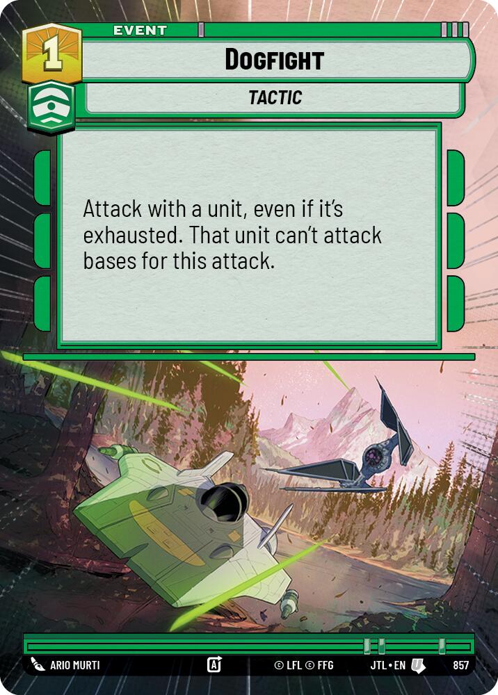 Dogfight (857) (Hyperspace Foil) (857) [Jump to Lightspeed] | Exor Games New Glasgow