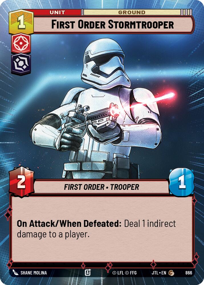 First Order Stormtrooper (866) (Hyperspace Foil) (866) [Jump to Lightspeed] | Exor Games New Glasgow