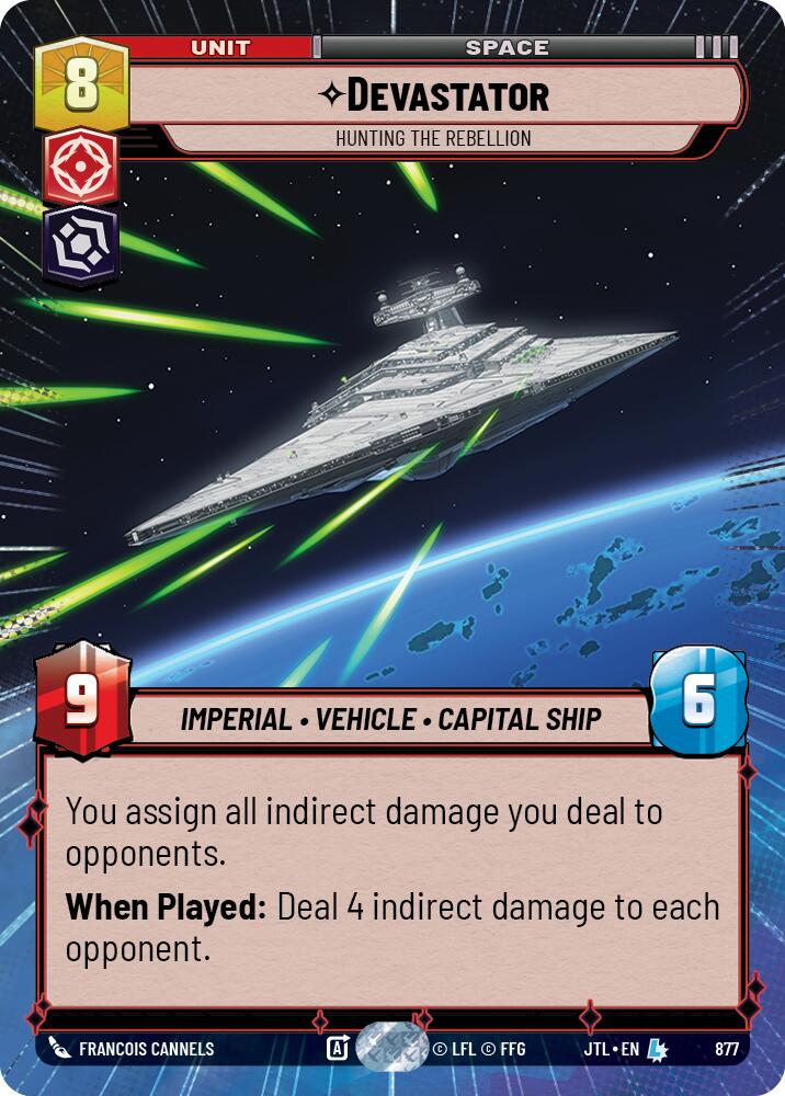 Devastator - Hunting the Rebellion (877) (Hyperspace Foil) (877) [Jump to Lightspeed] | Exor Games New Glasgow