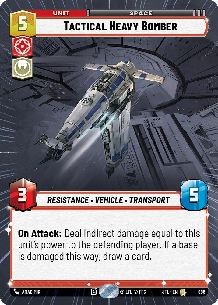 Tactical Heavy Bomber (886) (Hyperspace Foil) (886) [Jump to Lightspeed] | Exor Games New Glasgow
