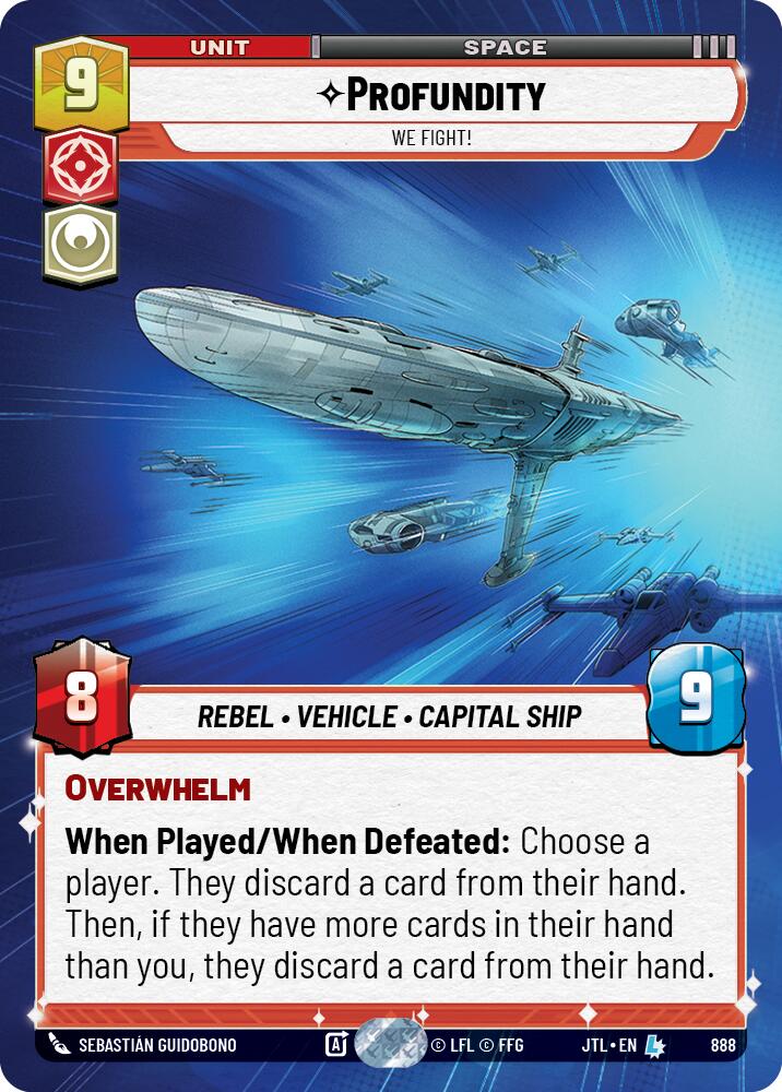 Profundity - We Fight! (888) (Hyperspace Foil) (888) [Jump to Lightspeed] | Exor Games New Glasgow