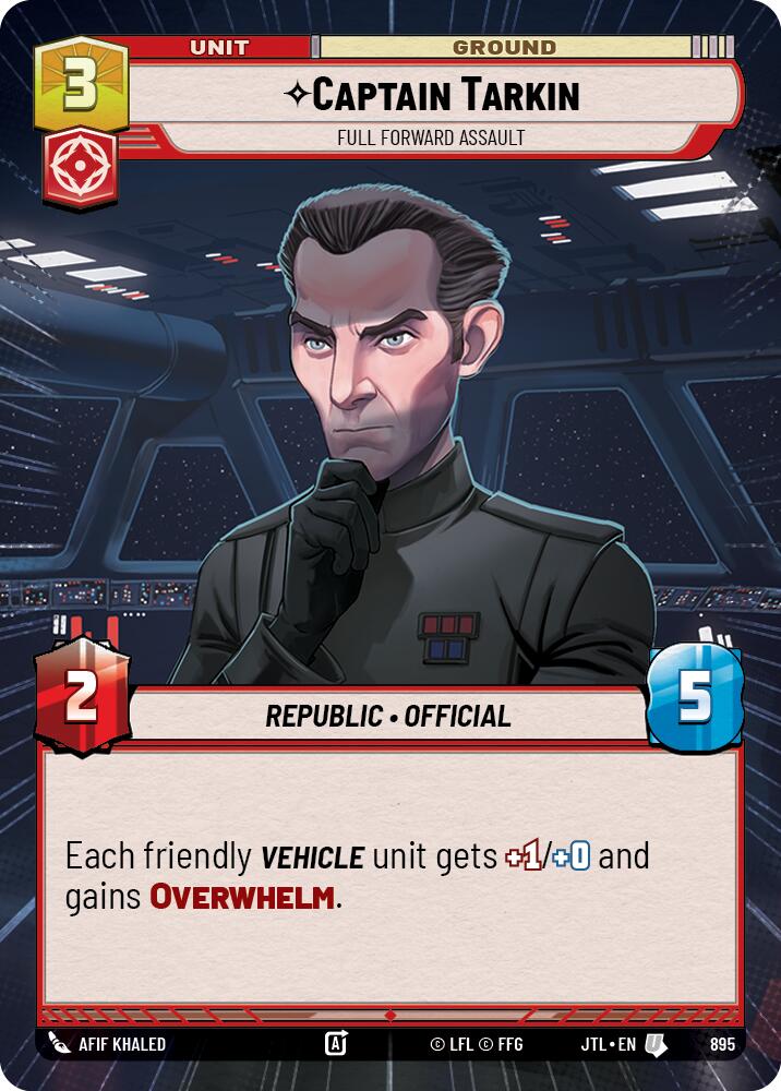 Captain Tarkin - Full Forward Assault (895) (Hyperspace Foil) (895) [Jump to Lightspeed] | Exor Games New Glasgow