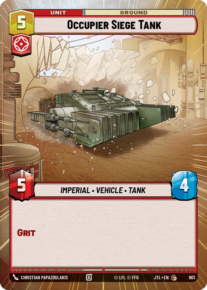 Occupier Siege Tank (901) (Hyperspace Foil) (901) [Jump to Lightspeed] | Exor Games New Glasgow
