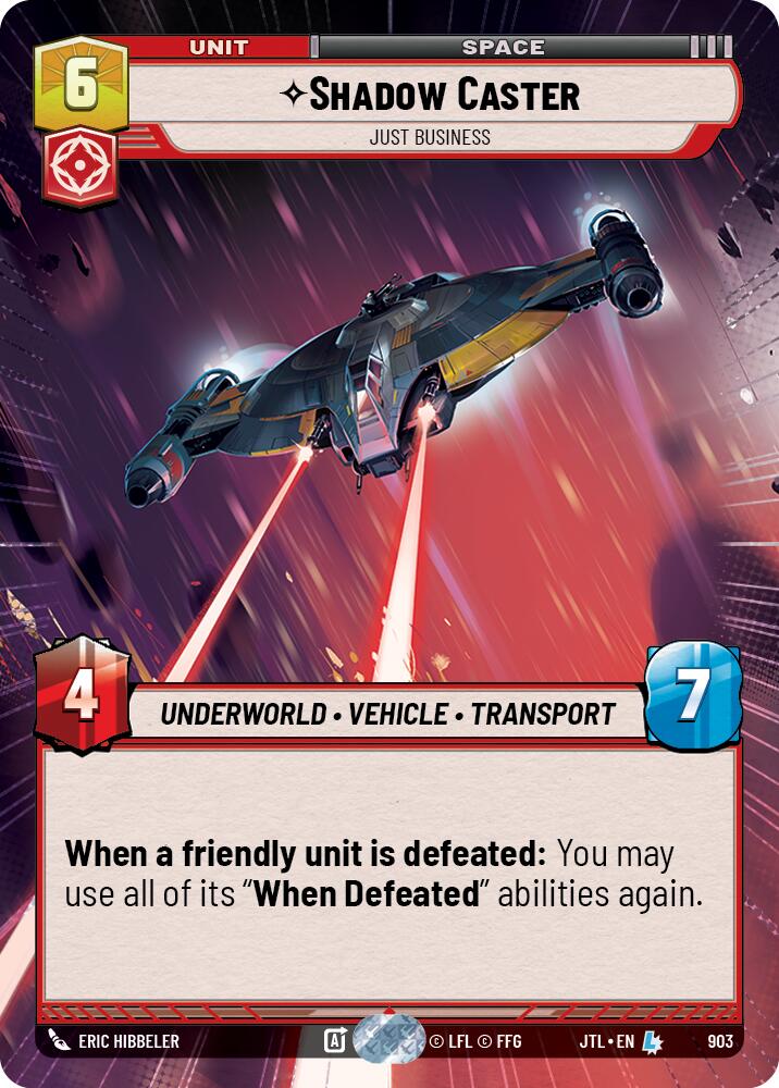 Shadow Caster - Just Business (903) (Hyperspace Foil) (903) [Jump to Lightspeed] | Exor Games New Glasgow