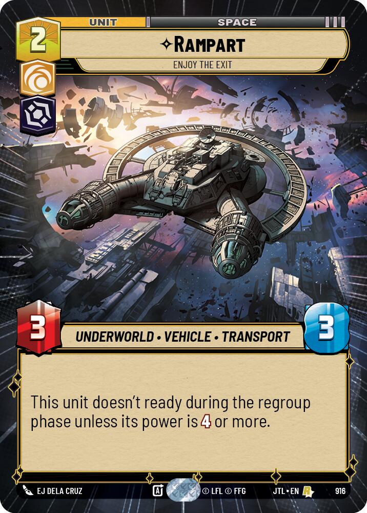 Rampart - Enjoy the Exit (916) (Hyperspace Foil) (916) [Jump to Lightspeed] | Exor Games New Glasgow
