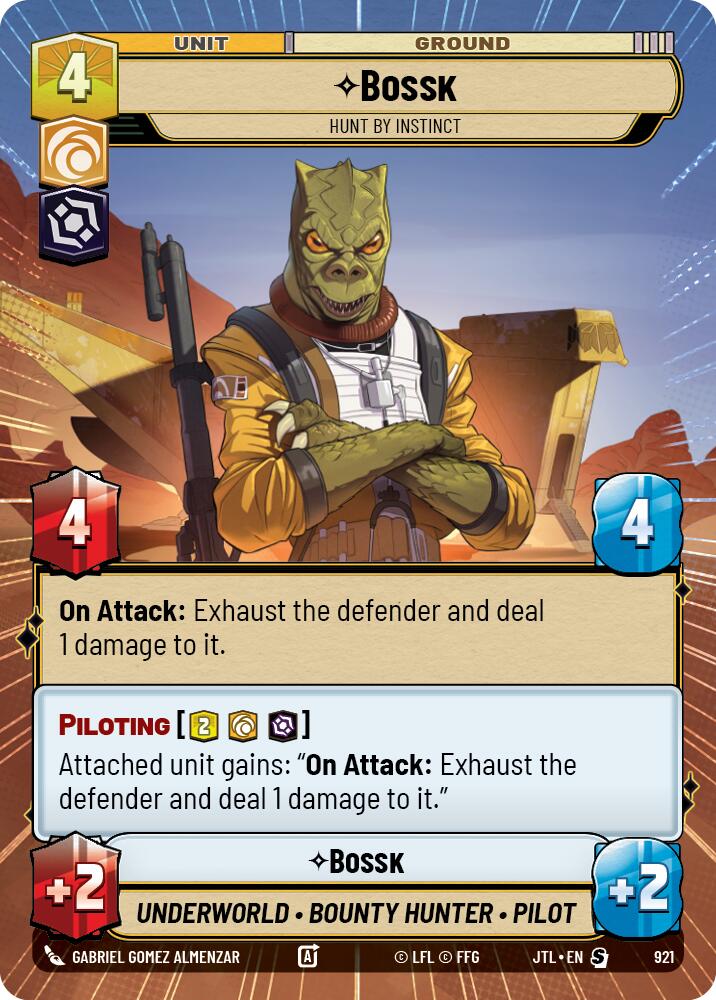 Bossk - Hunt By Instinct (921) (Hyperspace Foil) (921) [Jump to Lightspeed] | Exor Games New Glasgow