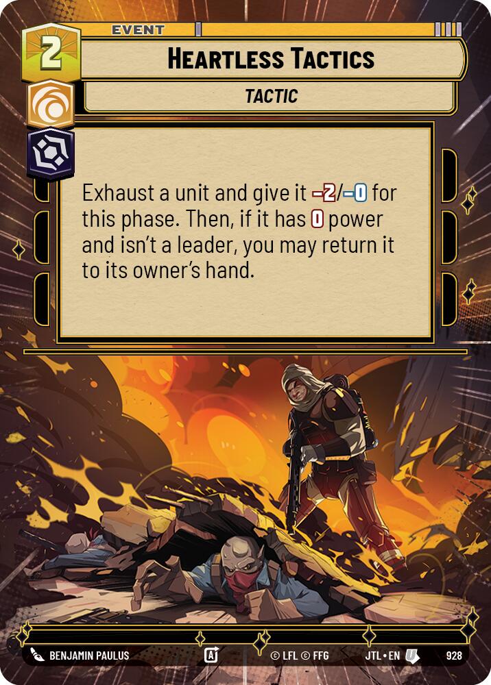 Heartless Tactics (928) (Hyperspace Foil) (928) [Jump to Lightspeed] | Exor Games New Glasgow