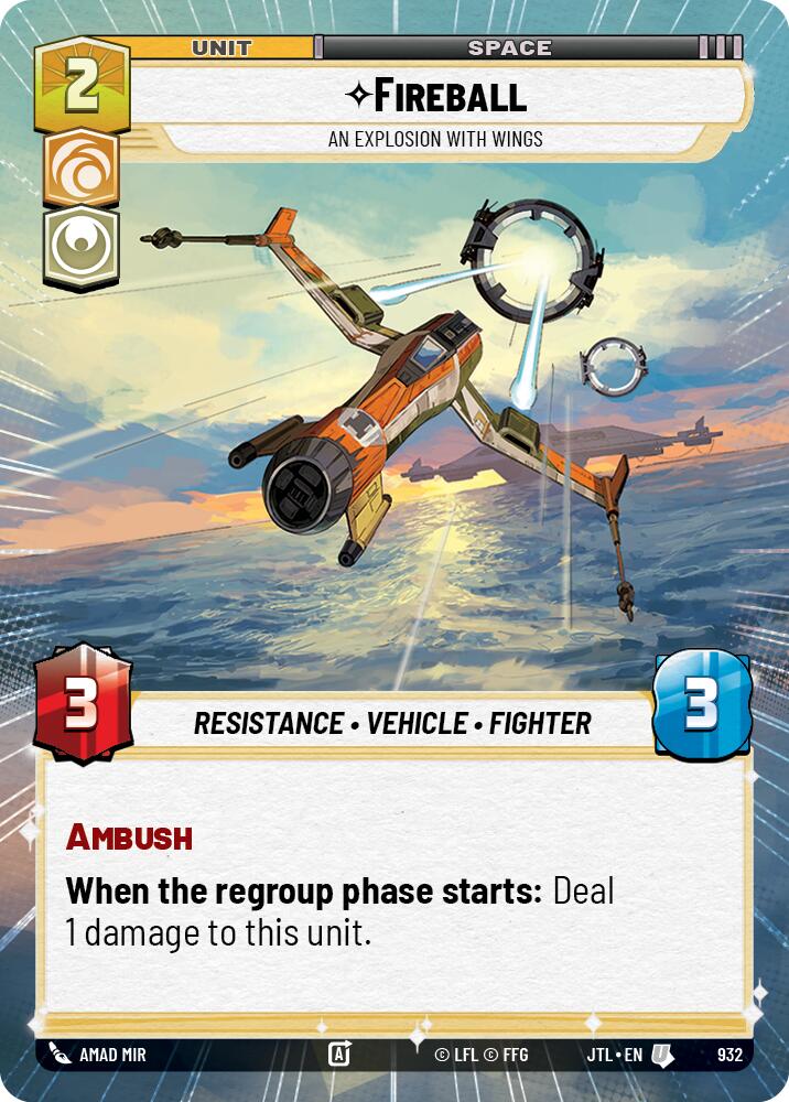 Fireball - An Explosion With Wings (932) (Hyperspace Foil) (932) [Jump to Lightspeed] | Exor Games New Glasgow