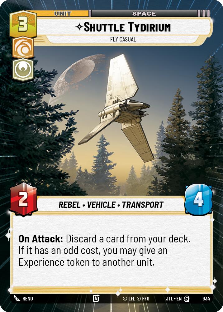 Shuttle Tydirium - Fly Casual (934) (Hyperspace Foil) (934) [Jump to Lightspeed] | Exor Games New Glasgow