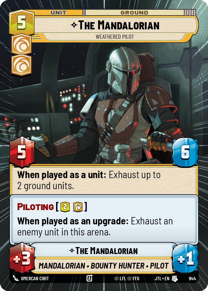 The Mandalorian - Weathered Pilot (944) (Hyperspace Foil) (944) [Jump to Lightspeed] | Exor Games New Glasgow