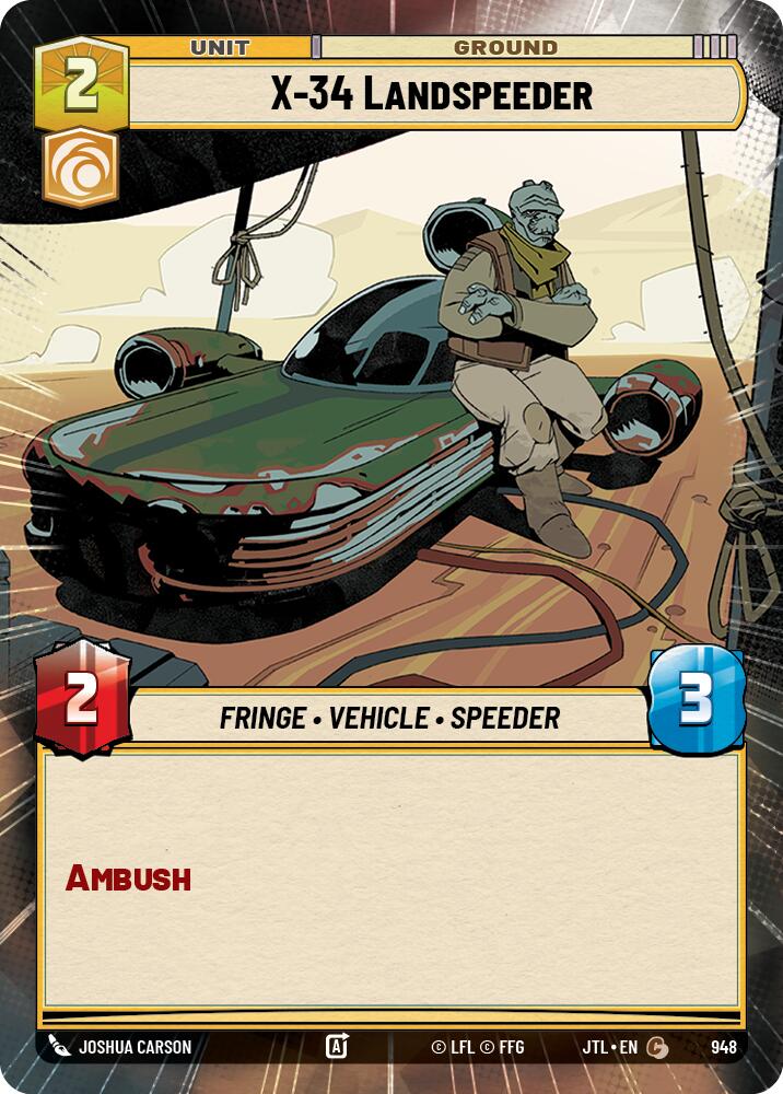 X-34 Landspeeder (948) (Hyperspace Foil) (948) [Jump to Lightspeed] | Exor Games New Glasgow