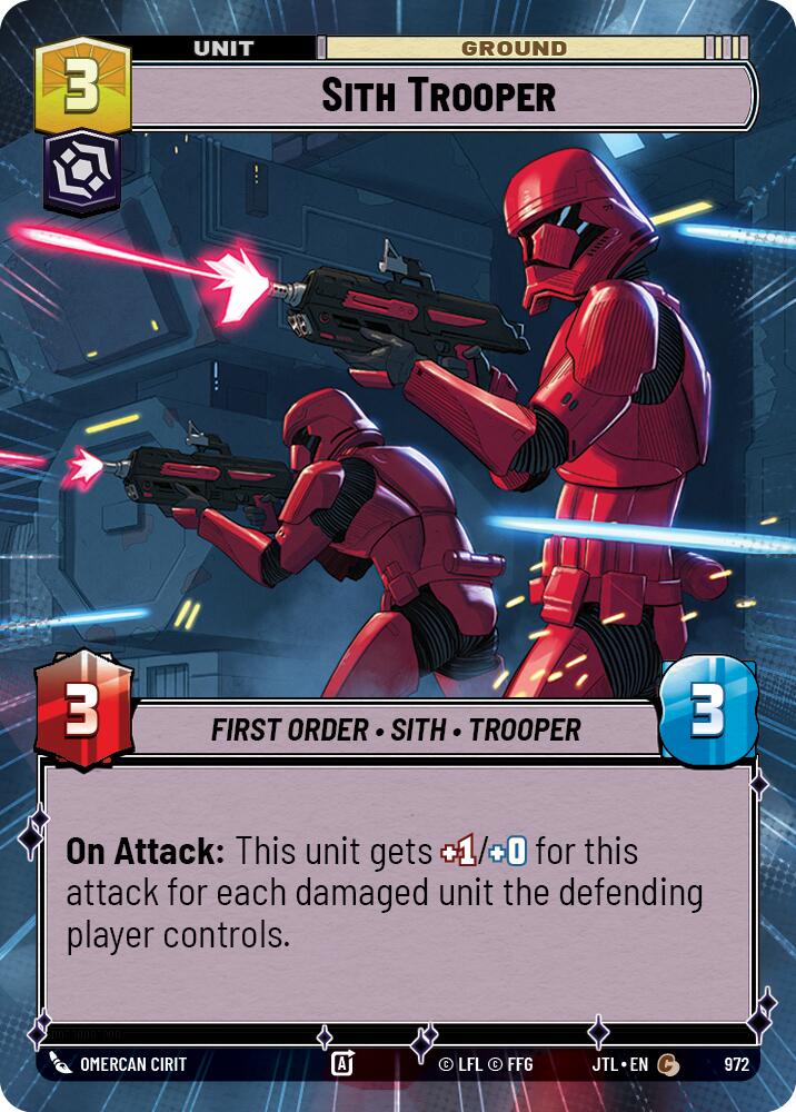 Sith Trooper (972) (Hyperspace Foil) (972) [Jump to Lightspeed] | Exor Games New Glasgow