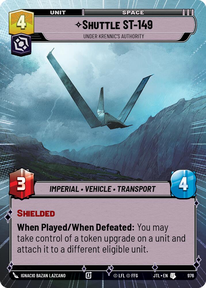 Shuttle ST-149 - Under Krennic's Authority (976) (Hyperspace Foil) (976) [Jump to Lightspeed] | Exor Games New Glasgow