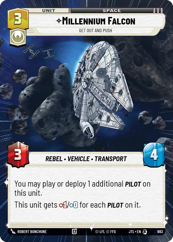 Millennium Falcon - Get Out And Push (983) (Hyperspace Foil) (983) [Jump to Lightspeed] | Exor Games New Glasgow