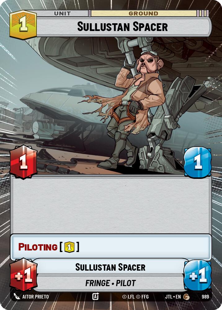 Sullustan Spacer (989) (Hyperspace Foil) (989) [Jump to Lightspeed] | Exor Games New Glasgow