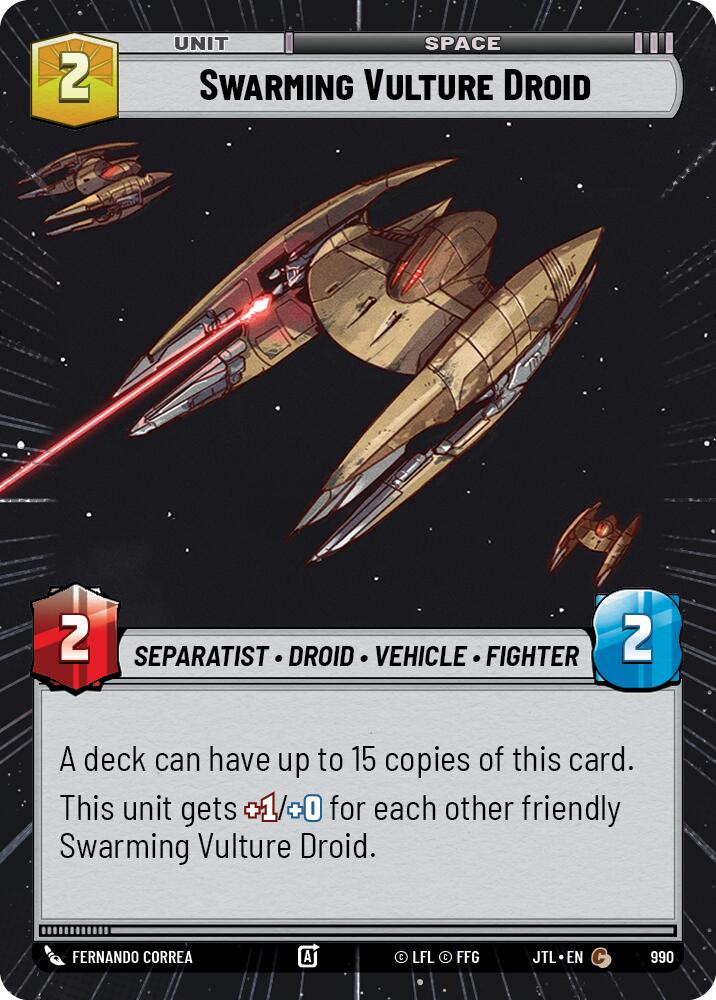 Swarming Vulture Droid (990) (Hyperspace Foil) (990) [Jump to Lightspeed] | Exor Games New Glasgow