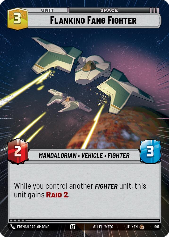 Flanking Fang Fighter (991) (Hyperspace Foil) (991) [Jump to Lightspeed] | Exor Games New Glasgow