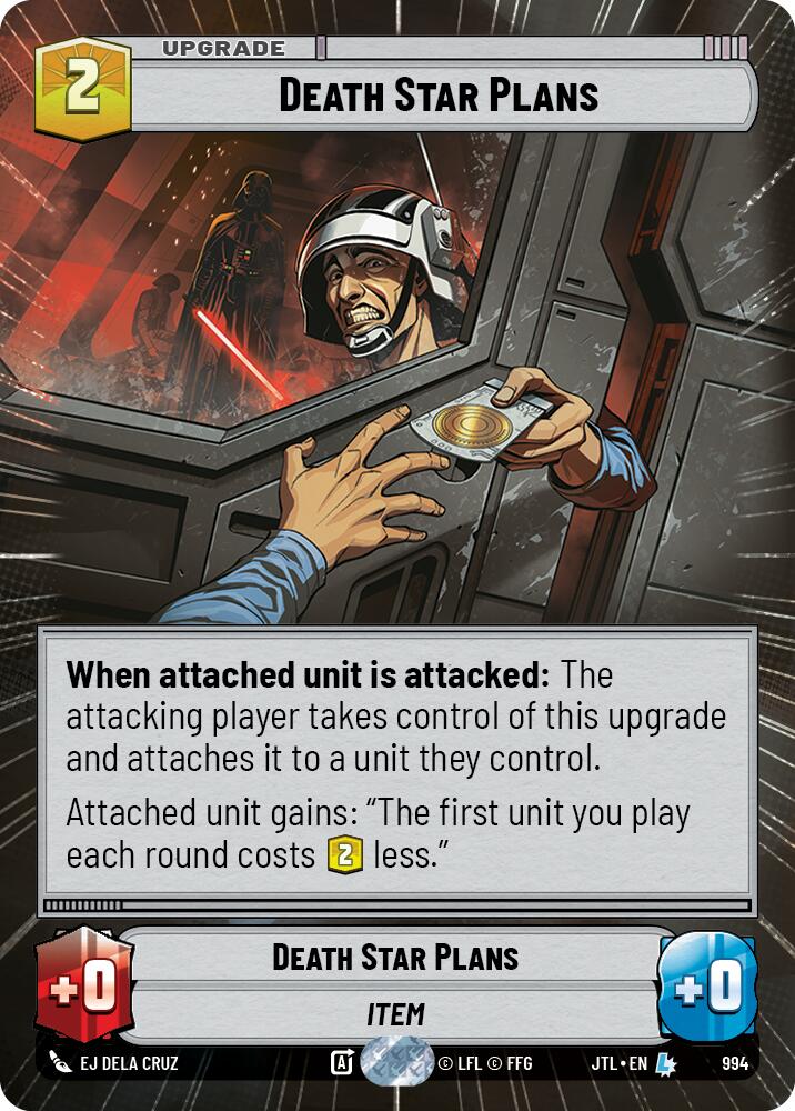 Death Star Plans (994) (Hyperspace Foil) (994) [Jump to Lightspeed] | Exor Games New Glasgow
