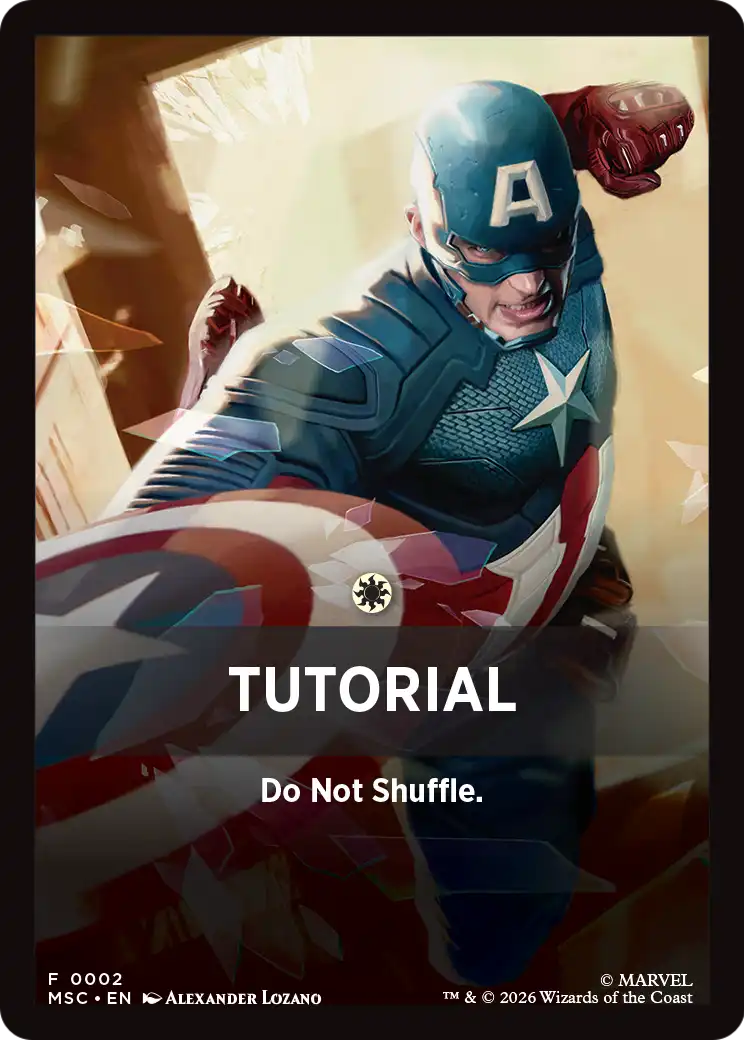 Tutorial Theme Card (0002) [Marvel Super Heroes Commander] | Exor Games New Glasgow