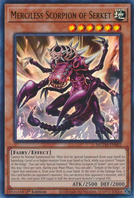 Merciless Scorpion of Serket [MZTM-EN002] Ultra Rare | Exor Games New Glasgow