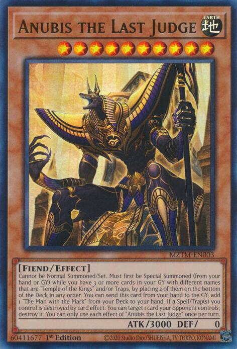 Anubis the Last Judge [MZTM-EN003] Ultra Rare | Exor Games New Glasgow