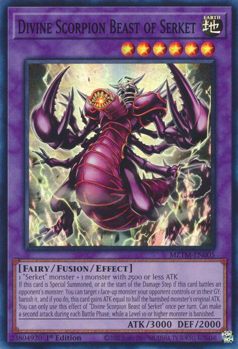 Divine Scorpion Beast of Serket [MZTM-EN005] Super Rare | Exor Games New Glasgow