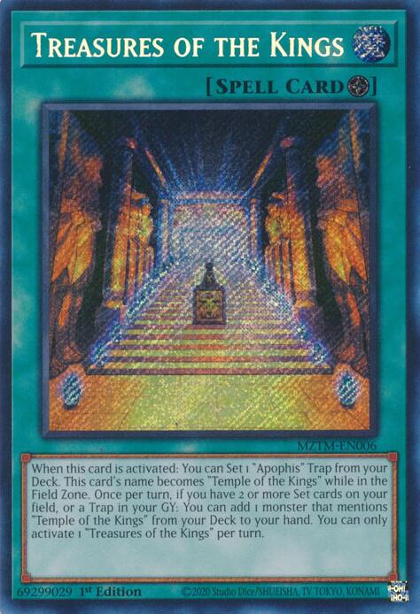 Treasures of the Kings [MZTM-EN006] Secret Rare | Exor Games New Glasgow