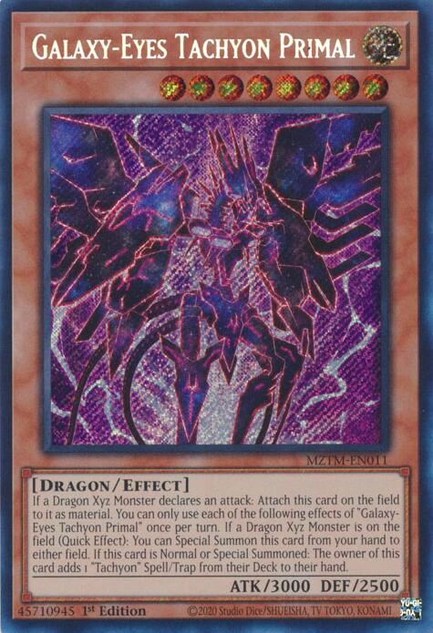Galaxy-Eyes Tachyon Primal [MZTM-EN011] Secret Rare | Exor Games New Glasgow