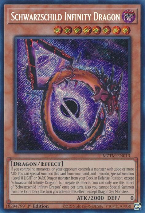 Schwarzschild Infinity Dragon [MZTM-EN013] Secret Rare | Exor Games New Glasgow