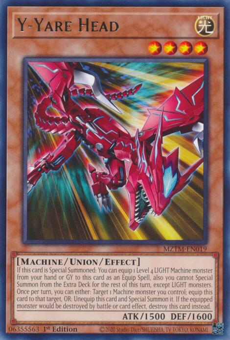 Y-Yare Head [MZTM-EN019] Rare | Exor Games New Glasgow