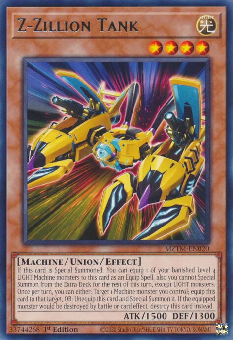 Z-Zillion Tank [MZTM-EN020] Rare | Exor Games New Glasgow