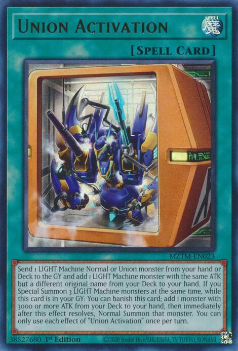 Union Activation [MZTM-EN023] Ultra Rare | Exor Games New Glasgow