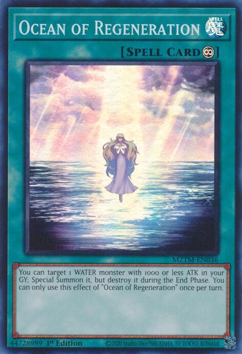 Ocean of Regeneration [MZTM-EN036] Super Rare | Exor Games New Glasgow