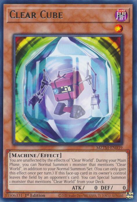 Clear Cube [MZTM-EN039] Rare | Exor Games New Glasgow