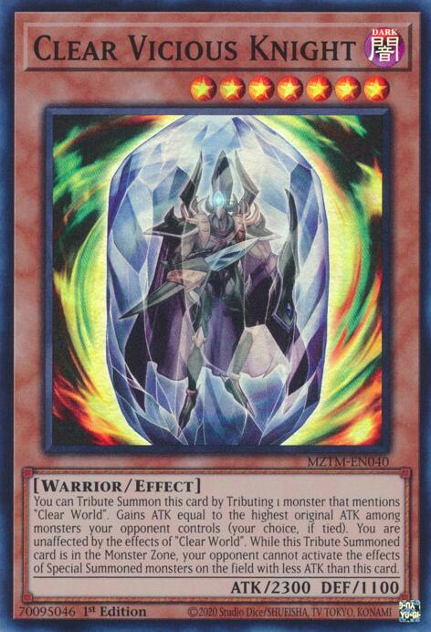 Clear Vicious Knight [MZTM-EN040] Super Rare | Exor Games New Glasgow