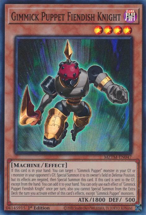 Gimmick Puppet Fiendish Knight [MZTM-EN047] Super Rare | Exor Games New Glasgow